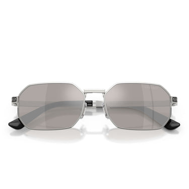 Versace Occhiali da Sole VE2297 10006G Argento Grigio Specchiato Uomo 5