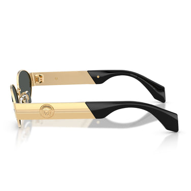 Versace Occhiali da Sole VE2301 152387 Oro Grigio Scuro Uomo 3