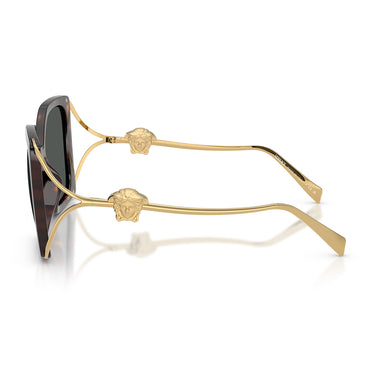 Versace Lunettes de Soleil VE4502U 108 87 Marron Gris Foncé Femme 3