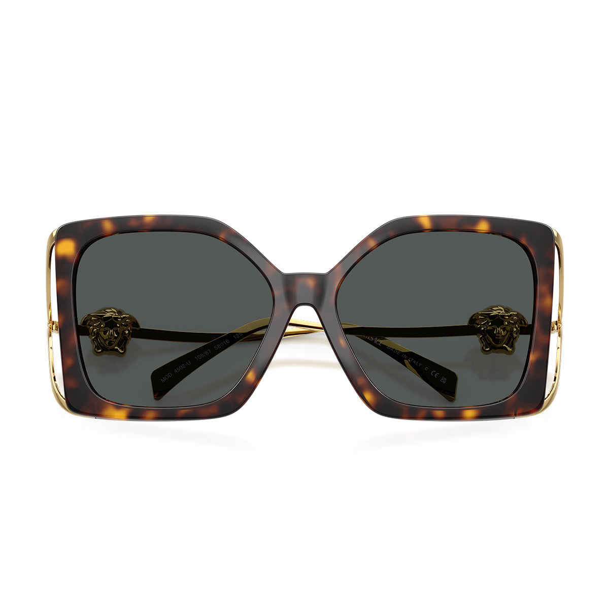 Versace Occhiali da Sole VE4502U 108/87 Marrone/Grigio Scuro Donna