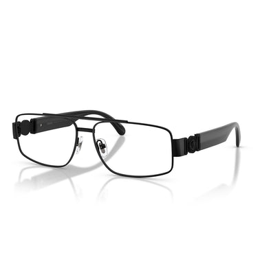 Versace Occhiali da Vista VE1317 1436 Nero Opaco Trasparente Uomo 2