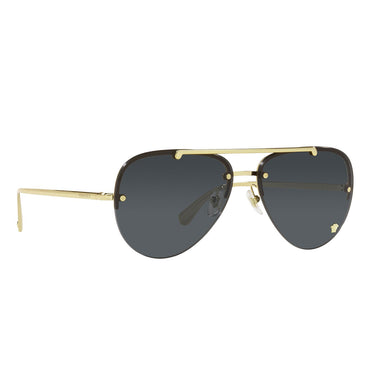 Versace Lunettes de Soleil VE2231 100287 Or/Gris Foncé Unisexe 7