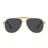 Versace Sunglasses VE2236 100287 Gold/Dark Gray Unisex