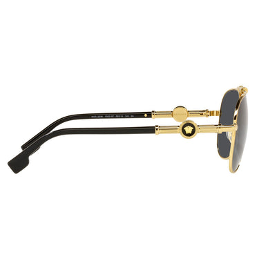 Versace Lunettes de Soleil VE2236 100287 Or/Gris Foncé Unisexe 5