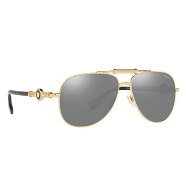 Versace Sonnenbrille VE2236 ​1002Z3 Gold/Grau Spiegel Unisex Polarisiert 8