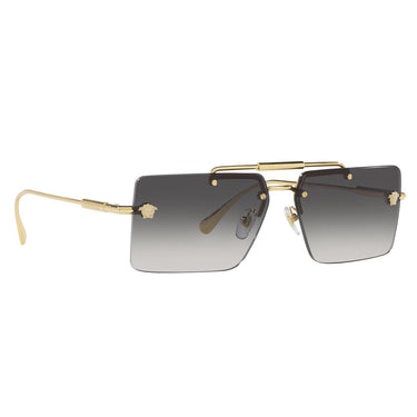 Versace Okulary Przeciwsłoneczne VE2245 10028G Złoto/Szary Gradient Unisex 7