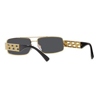 Versace Okulary Przeciwsłoneczne VE2257 ​100287 Złoto/Ciemny Szary Unisex 4