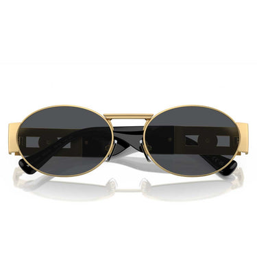 Versace Lunettes de Soleil VE2264 100287 Or/Gris Foncé Unisexe 4