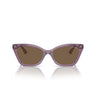 Vogue Occhiali da Sole VJ2020 306473 Viola Trasparente/Marrone Scuro Bambini