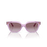 Vogue Occhiali da Sole VJ2021 27808H Rosa Trasparente/Viola Sfumato Bambini