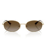 Vogue Occhiali da Sole VO4323S 848 T5 Oro Pallido Grigio Sfumato Marrone Donna Polarizzati 