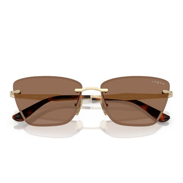 Vogue Sunglasses VO4332S 848/73 Pale Gold/Dark Brown Women's
