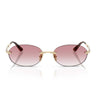 Vogue Occhiali da Sole VO4342S 848/3B Oro Pallido/Trasparente Sfumato Rosa Donna