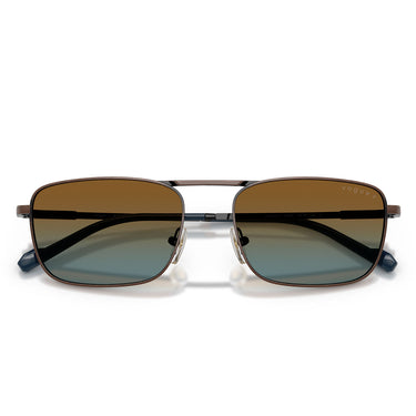 Vogue Occhiali da Sole VO4346S 51351F Rame Antico Blu Sfumato Marrone Uomo Polarizzati  5