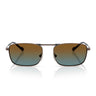 Vogue Occhiali da Sole VO4346S 51351F Rame Antico Blu Sfumato Marrone Uomo Polarizzati 