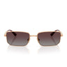Vogue Occhiali da Sole VO4352S 515262 Oro Rosè Grigio Sfumato Viola Donna Polarizzati 