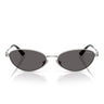 Vogue Occhiali da Sole VO4369S 323 87 Argento Nero Grigio Fumo Donna