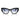 Vogue Occhiali da Sole VO5607S W44 19 Nero Trasparente Sfumato Azzurro Donna 
