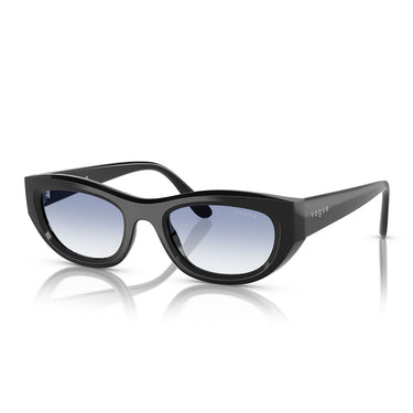 Vogue Occhiali da Sole VO5616S W44 19 Nero Trasparente Sfumato Azzurro Donna  2