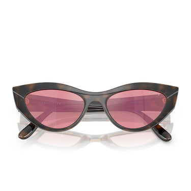 Vogue Occhiali da Sole VO5637SU 2386F6 Marrone Chiaro Rosa Scuro Specchiato Donna 5