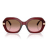 Vogue Occhiali da Sole VO5706SB 328614 Bordeaux Trasparente/Rosa Sfumato Marrone Donna