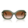 Vogue Occhiali da Sole VO5706SB 328713 Verde Trasparente Marrone Sfumato Donna 
