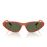 Vogue Occhiali da Sole VO5726SU 331071 Arancione Pieno Verde Scuro Donna 