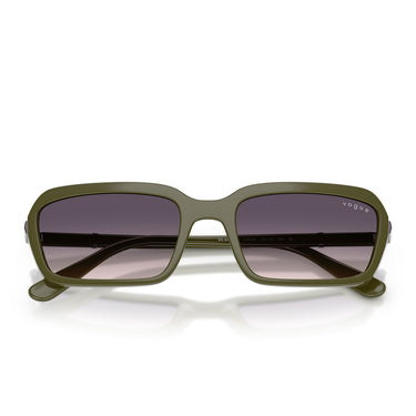 Vogue Occhiali da Sole VO5744S 318536 Verde Militare Rosa Sfumato Grigio Donna 5