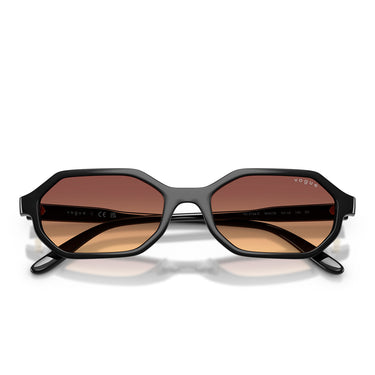 Vogue Occhiali da Sole VO5749S W44 78 Nero Arancione Sfumato Violetto Donna  5