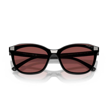 Vogue Occhiali da Vista VO5746S 20711W Nero/Trasparente con Clip Rosso Donna 7