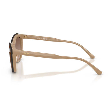 Vogue Occhiali da Vista VO5746S 33261W Taupe Pieno/Trasparente con Clip Donna 3