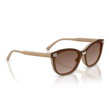 Vogue Occhiali da Vista VO5746S 33261W Taupe Pieno/Trasparente con Clip Donna 6