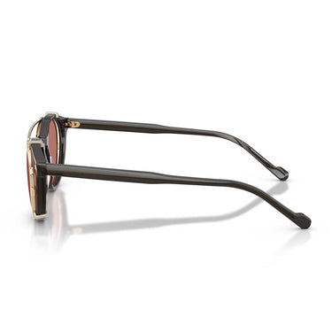 Vogue Occhiali da Vista VO5751S 29231W Grigio Trasparente/Trasparente con Clip Rossa Uomo 3