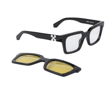 Off-White Gafas de Sol OERI14C 1018 Clip On Negro/Amarillo Unisex